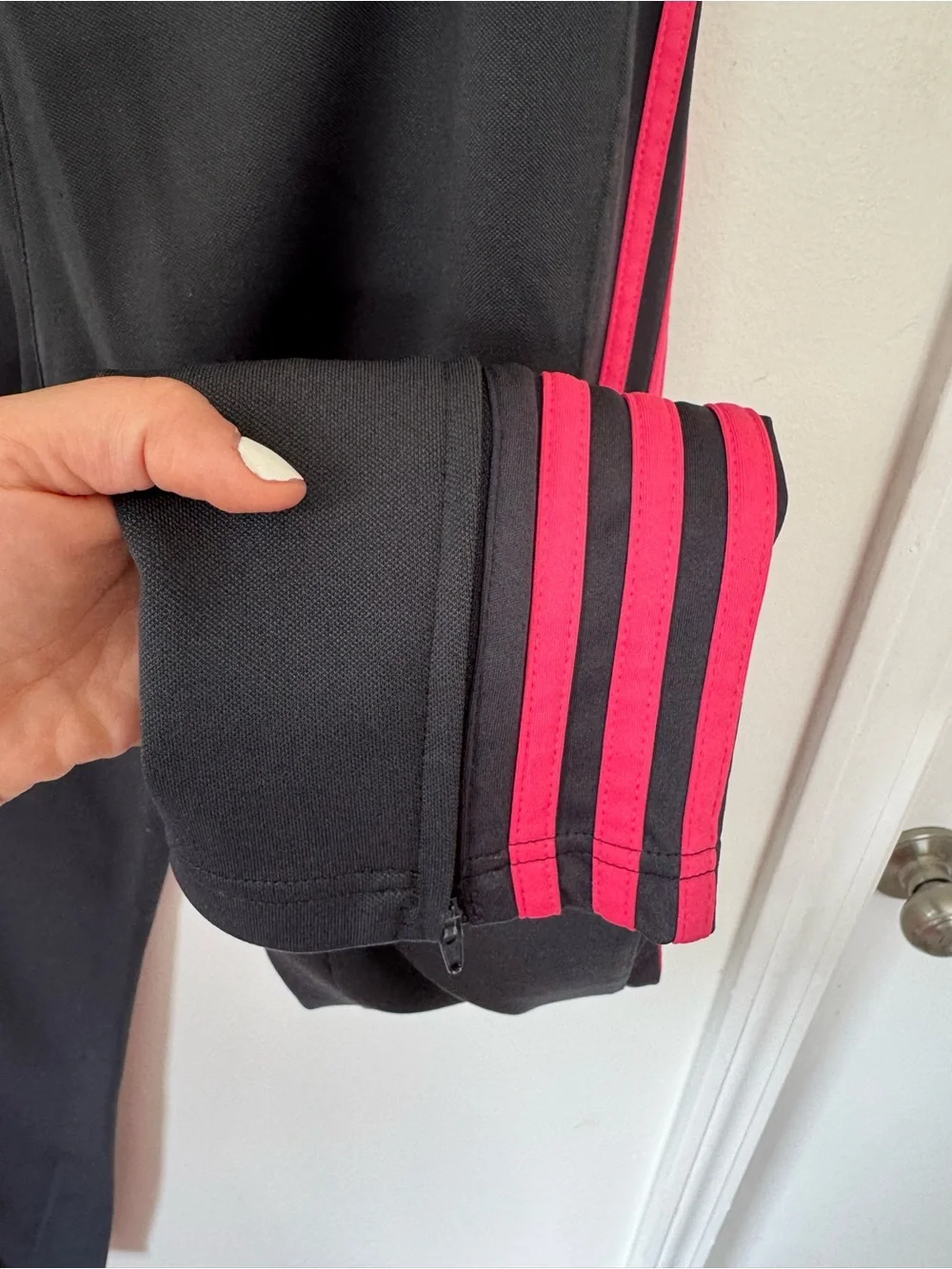 Adidas Youth Medium Track Pants Hot Pink